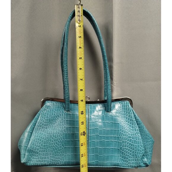 Nine West Women's Teal Purse/Handbag/Shoulder Bag SKU 2623 - Picture 3 of 11
